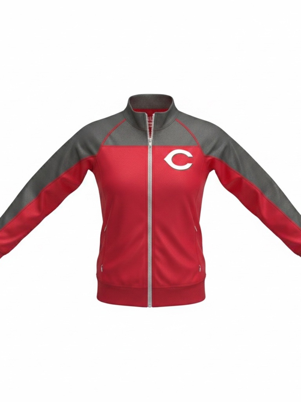 Women’s Cincinnati Reds Zip Up By Genuine Merchandise By Campus Lifestyle, Small